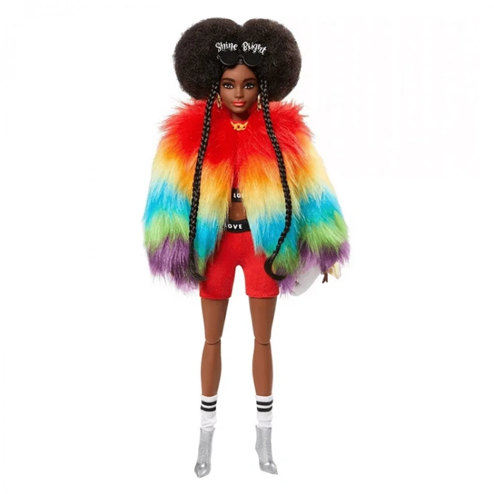 MATTEL GRN27/GVR04 BARBİE EKSTRA RENKLİ CEKETLİ BEBEK