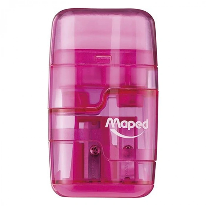 MAPED 49211 CONNECT TRANSLU ÇİFT DELİKLİ HAZNELİ KALEMTRAŞ