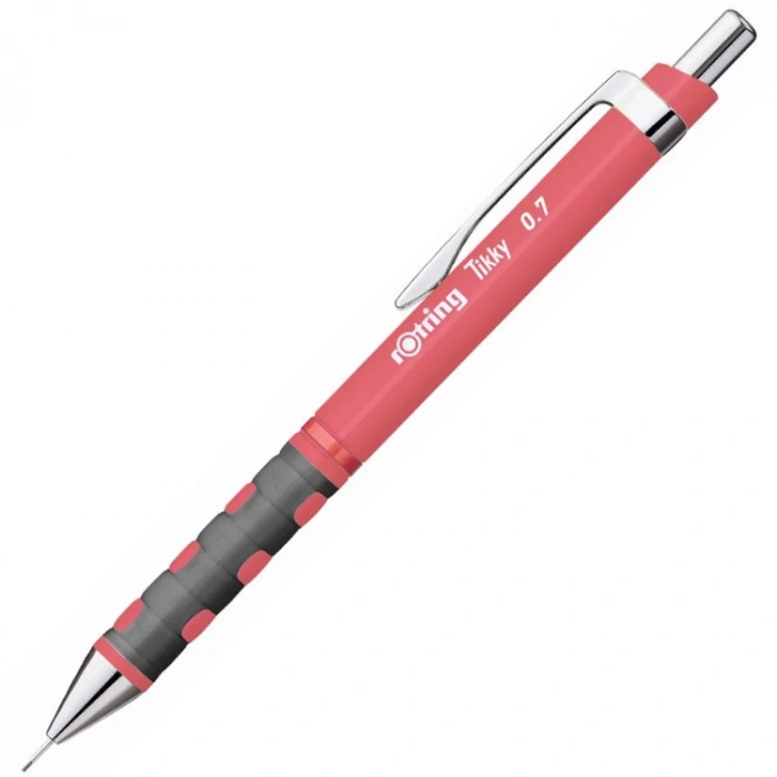 ROTRING TIKKY VERSATİL + MİN + SİLGİ 3LÜ OKUL SETİ - 0.7 mm  GÜL KURUSU