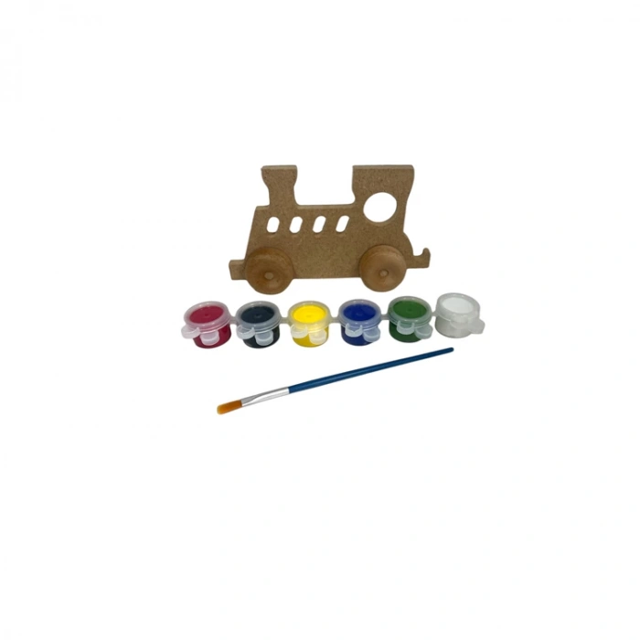 MİART AHŞAP OYUNCAK BOYAMA SETİ 04 TREN