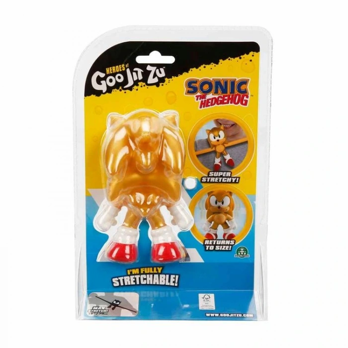GIO GOOJITZU GJN4000 GOLD STRETCH SONIC THE HEDGEHOG - STREÇ ESNEYEBİLEN TEKLİ FİGÜR 4+