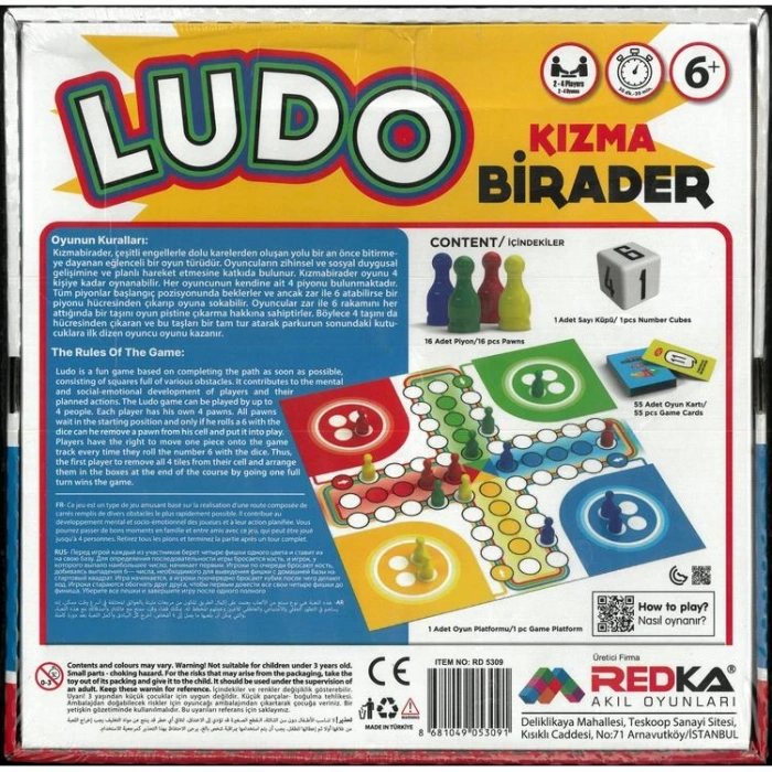 REDKA RD-5309  KIZMA BİRADER KUTU OYUNU