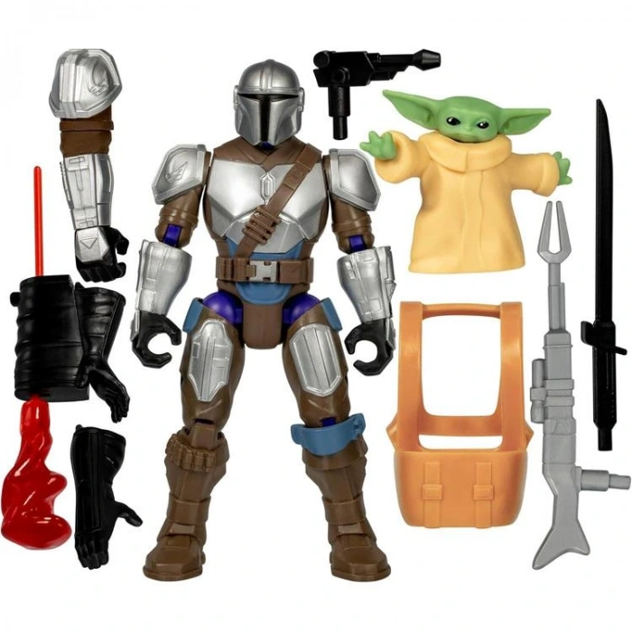 HASBRO F9481/G0300 STAR WARS MİXMASHERS DELUXE AKSİYON FİGÜR THE MANDALORIAN AND GRAGU 4+
