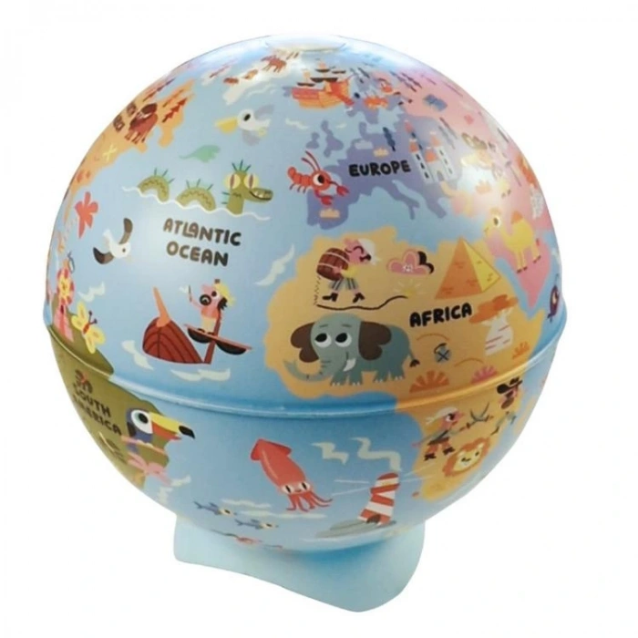 GÜRBÜZ 92254 26 CM IŞIKLI ABAJUR KÜRE DESENLİ LEGENDARY PIRATES