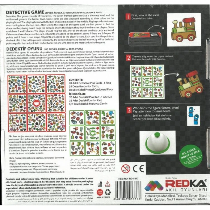 REDKA RD5317 DEDEKTİF PLUS AİLE KUTU OYUNU