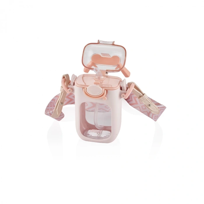 VAGONLİFE DILLER PİPETLİ MATARA  T-4014 400ML PEMBE