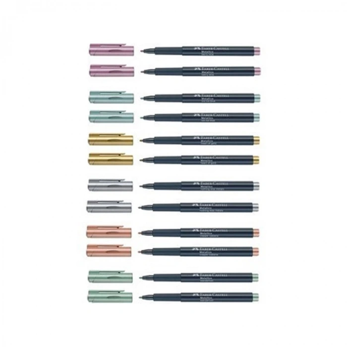 FABER CASTELL METALİK MARKER 12li SET