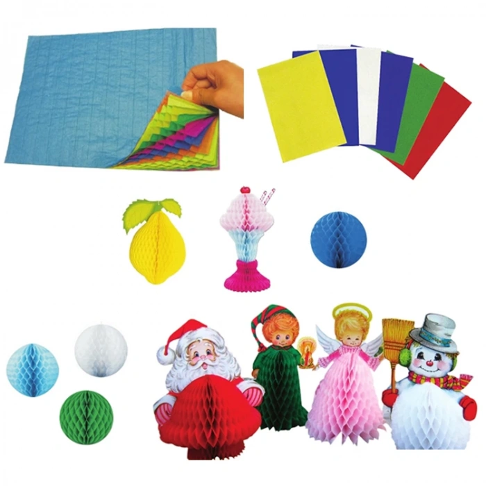 GİNZA BAL PETEK KAĞIDI 5Lİ 5 RENK ÇİFT TARAFLI