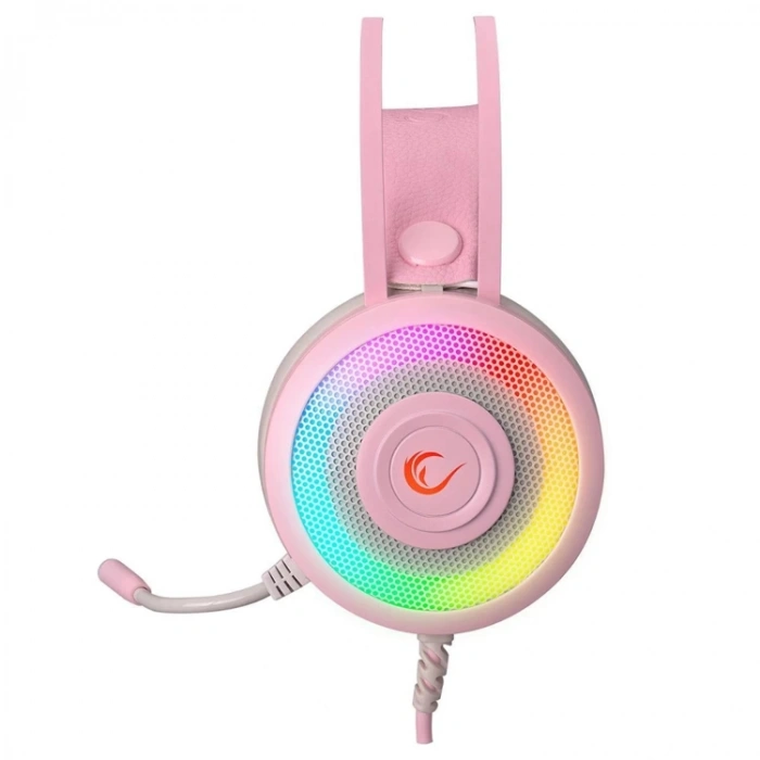 RAMPAGE MİRACLE-X3 PLUS PEMBE 7.1 SURROUND SOUND SYSTEM MİKROFONLU OYUNCU KULAKLIĞI