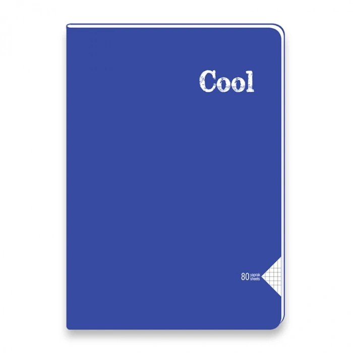 KESKİN COOL DİKİŞLİ PP KAPAK DEFTER A4 80 YP. KARELİ