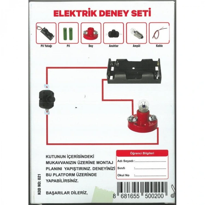 AL-SA İŞ EĞİTİMİ 021 - ELEKTRİK DENEY SETİ KUTULU