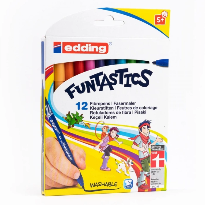 EDDİNG ED15 KEÇE UÇLU KALEM İNCE 12 Lİ KUTU