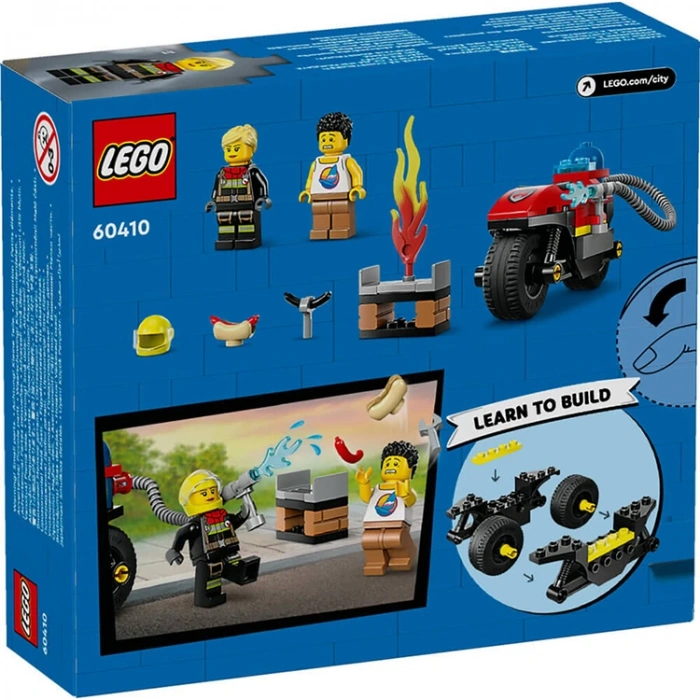 LEGO CITY 60410 İTFAİYE KURTARMA MOTORSİKLETİ 57 PARÇA