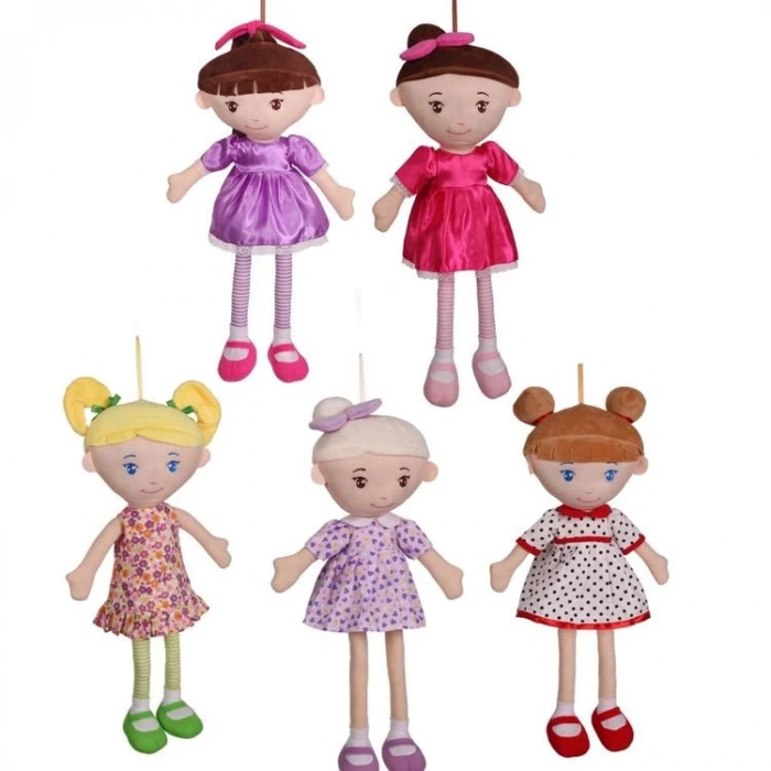 HALLEY PELUŞ PL78775 ELBİSELİ BEZ BEBEK 50 CM. - TEKLİ