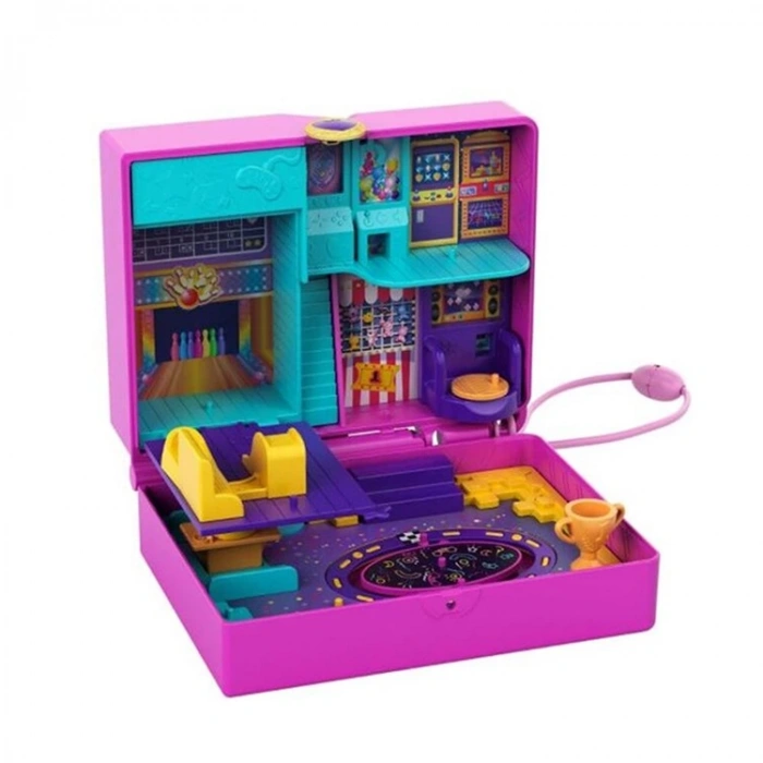 MATTEL  FRY35/HCG15 POLLY POCKET VE MACERALARI MİCRO OYUN SETİ RACE-ROCK