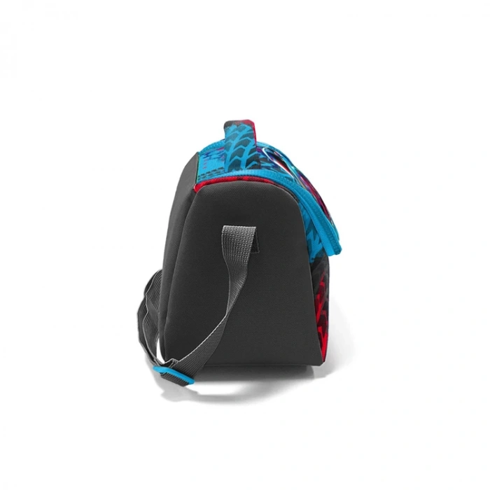 CORAL HIGH 11885 KIDS GRİ MAVİ YARIŞ ARABASI DESENLİ THERMO BESLENME ÇANTASI