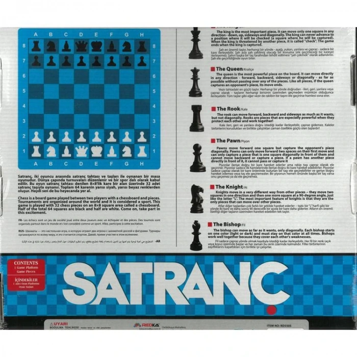 REDKA RD5505 AHŞAP SATRANÇ ZEKA AKIL OYUNLARI