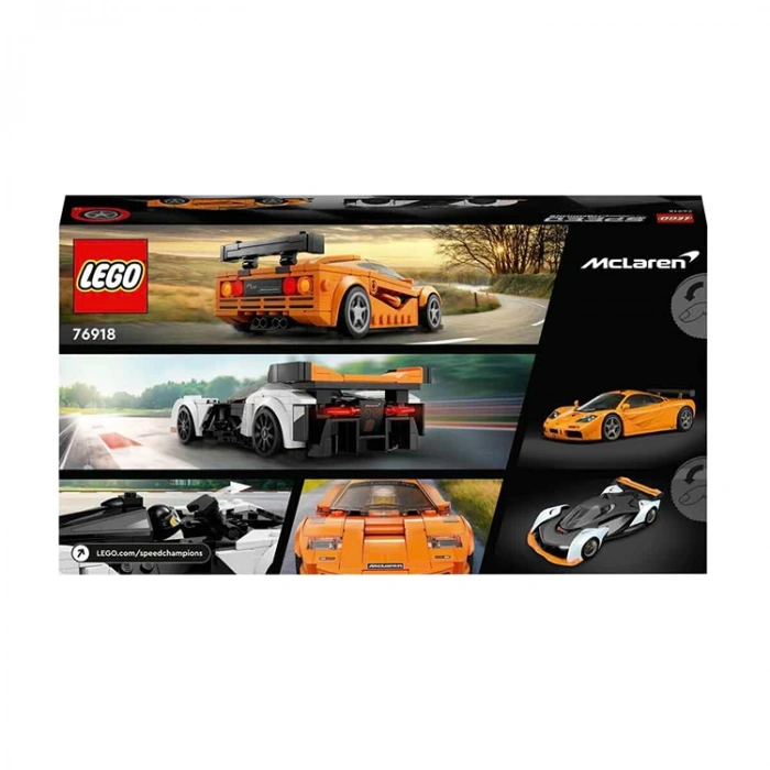 LEGO 76918 SPEED CHAMPIONS MCLAREN SOLUS GT & MCLAREN F1 LM