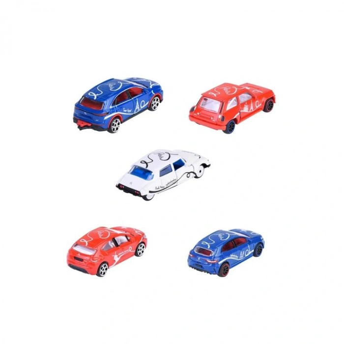 SİMBA MAJORETTE 2055012 FRENCH TOUCH METAL 5Lİ ARABA SETİ  1:64 3+