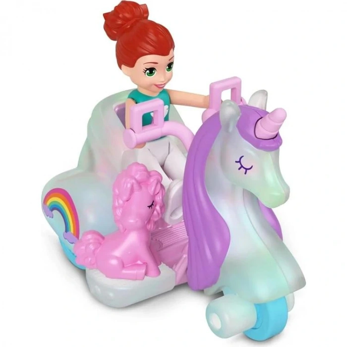 MATTEL HKV55/HMJ81 POLLY POCKET MUHTEŞEM ARAÇLAR OYUN SETİ 4+