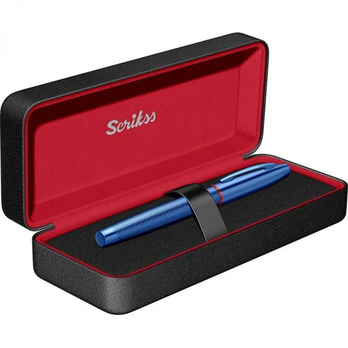 SCRIKSS 35 DOLMAKALEM METALİK MAVİ LÜKS KUTU