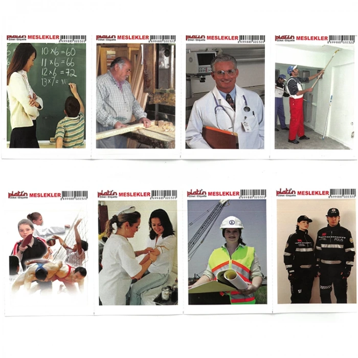 PLATİN STICKER 12x8,5cm MESLEKLER