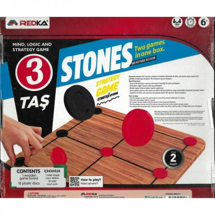 REDKA RD5211 9 TAŞ- 3 TAŞ ZEKA AKIL OYUNLARI