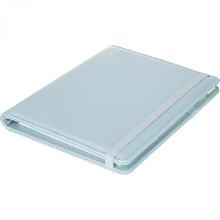 VICTORIAS JOURNALS 5528 NOTEPAD FOLIO VEGAN DERİ 14.8x21cm 100gr. 100 SYF NOKTALI NOTEBOOK DEFTER MAVİ