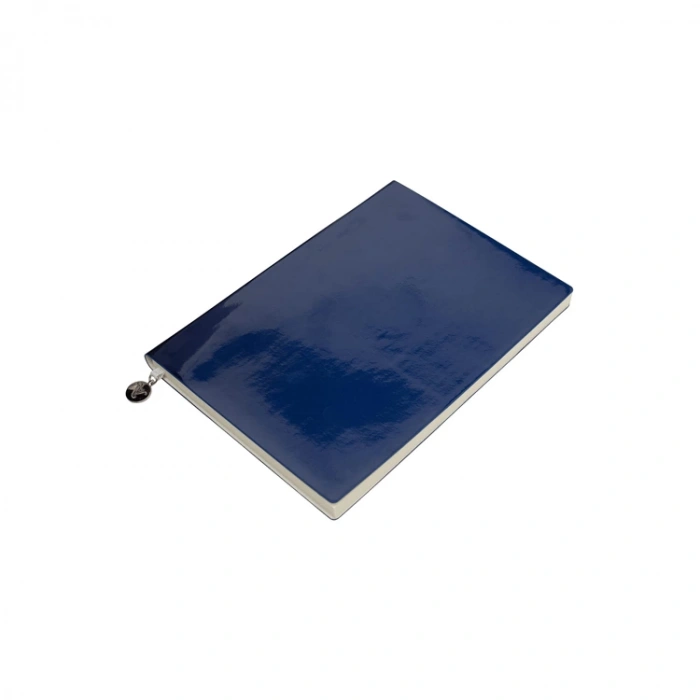 VICTORIAS JOURNALS 1074 SMYTH RUGAN ESNEK KAPAK 14.8x21cm 80gr. 96YP. ÇİZGİLİ DEFTER MAVİ