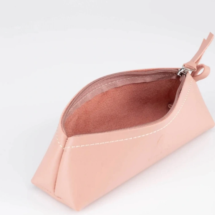 SÜDOR KN14-07 MONALİSA DERİ TRIBAG TEK GÖZLÜ KALEM ÇANTASI - TOZ PEMBE