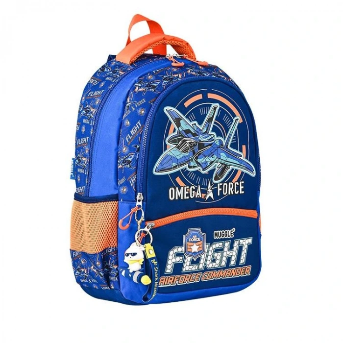 MUGGLE MU-5892 AIRFORCE KOYU MAVİ 3 BÖLMELİ SIRT ÇANTASI