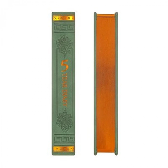 VICTORIAS JOURNALS 5524 OLD BOOK TARİHSİZ 5 YILLIK AJANDA 11.3x16.3 ÇİZGİLİ YEŞİL