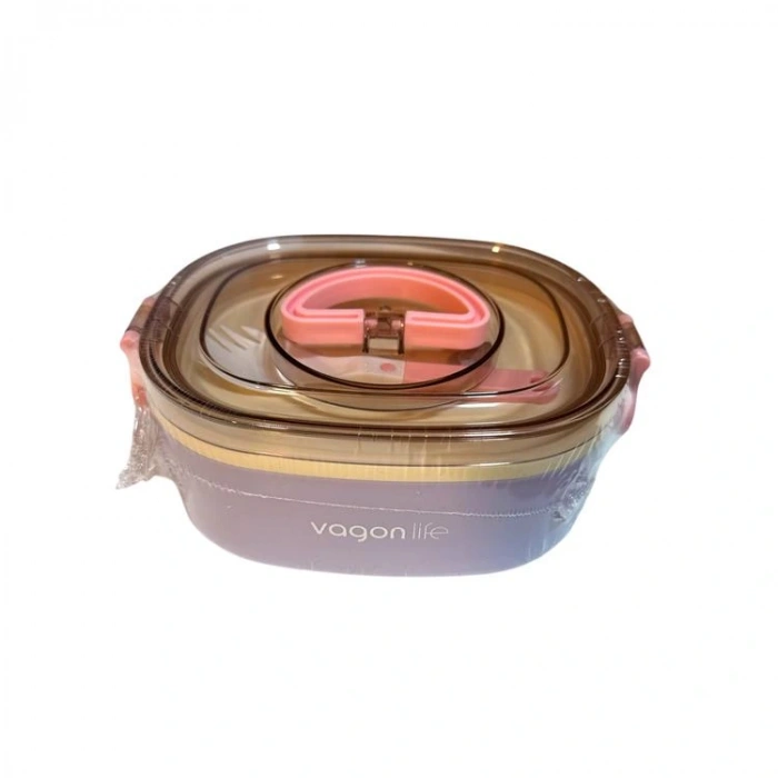 VAGONLİFE PASLANMAZ ÇELİK TEK BÖLMELİ YEMEK KABI - LUNCH BOX  VGN-XC540 1000 ML