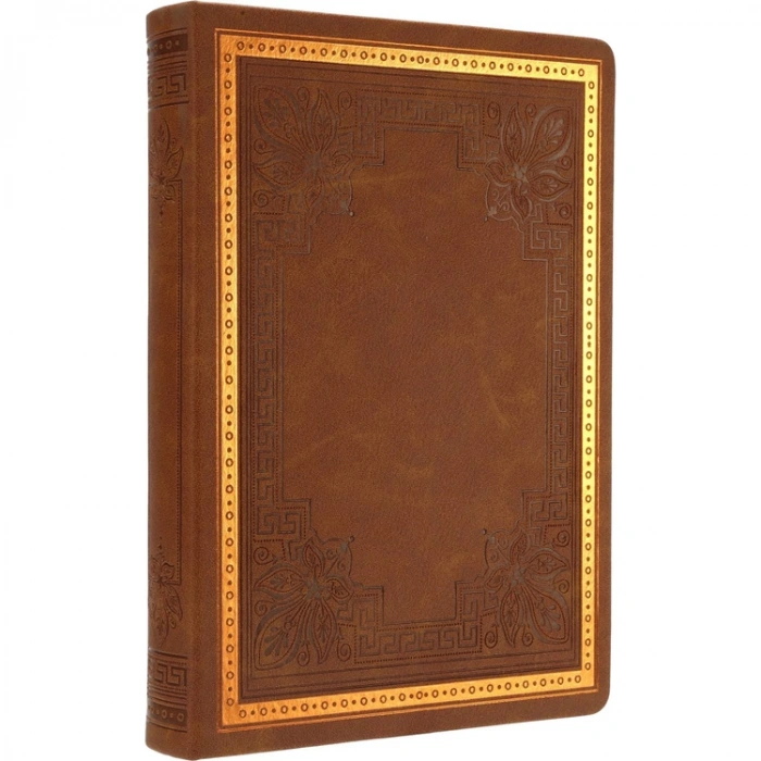 VICTORIAS JOURNALS 8699 VINTAGE OLD BOOK SKETCHBOOK 14x20cm 80gr.160YP. ÇİZGİLİ DEFTER KAHVERENGİ