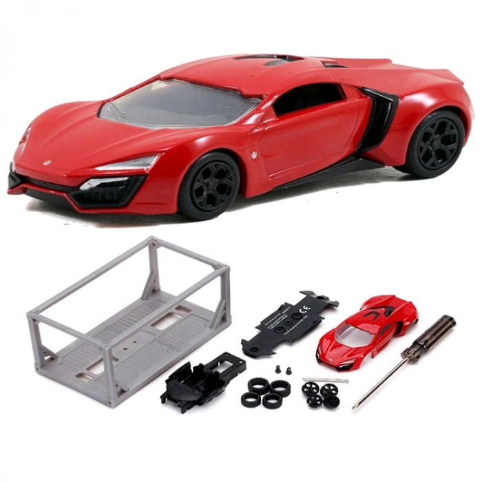 SİMBA JADA 253202006 FAST & FURIOUS 1:55 BUILD COLLECT LYKAN HYPERSPORT TEKLİ ARABA KUTULU