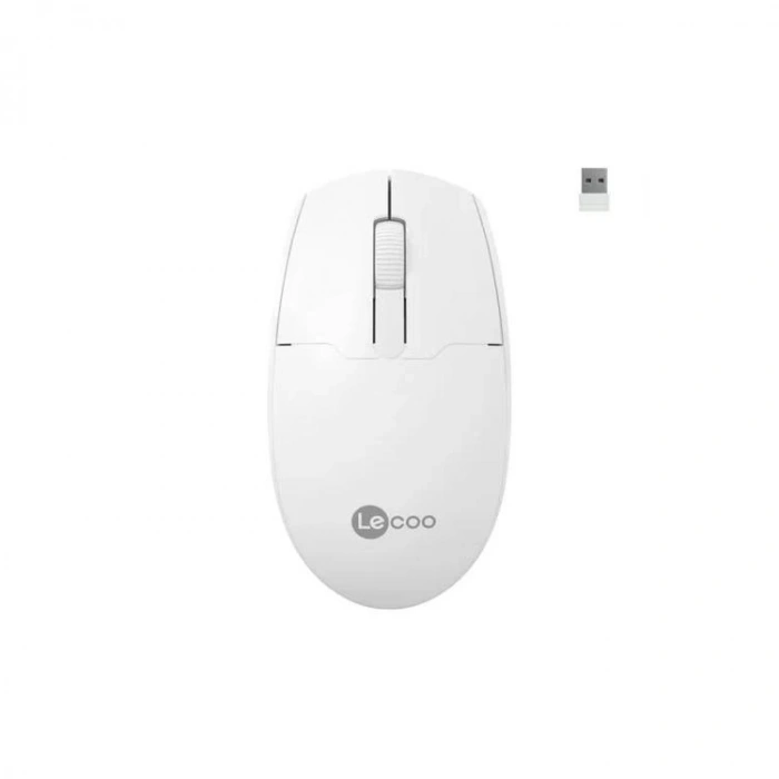 LENOVO LECOO WS204 1200 DPI 3 TUŞLU KABLOSUZ BEYAZ MOUSE