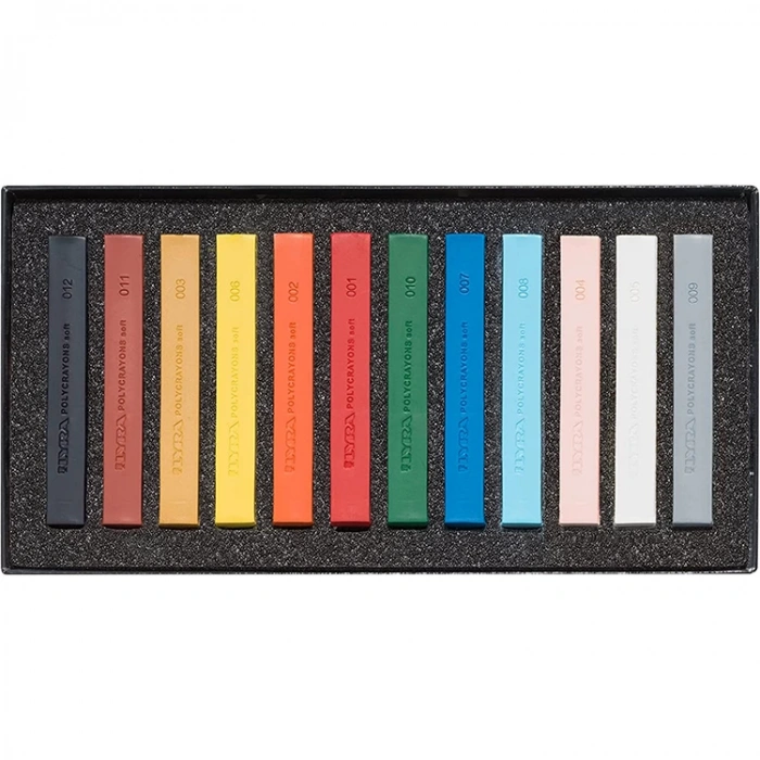 LYRA 5651120  POLYCRAYONS SOFT TOZ PASTEL BOYA 12 Lİ