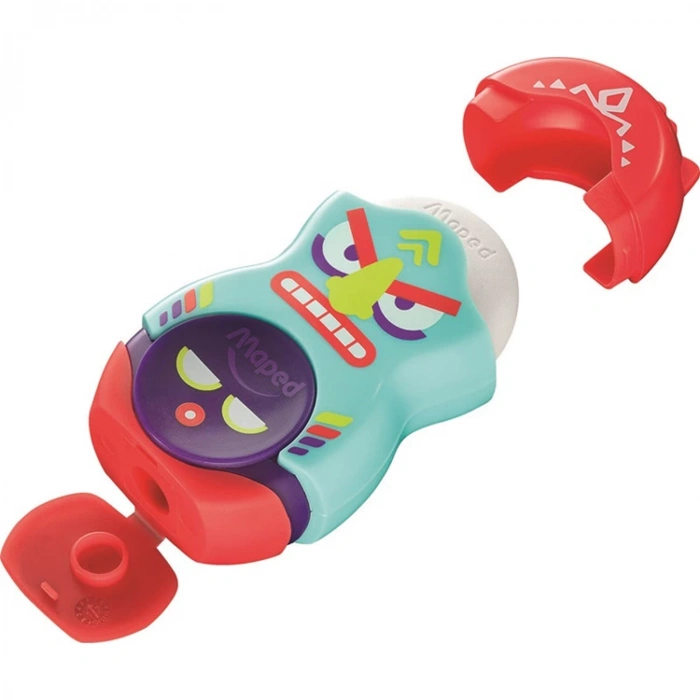 MAPED 49131 LOOPY FANCY TEK DELİKLİ SİLGİLİ HAZNELİ KALEMTRAŞ