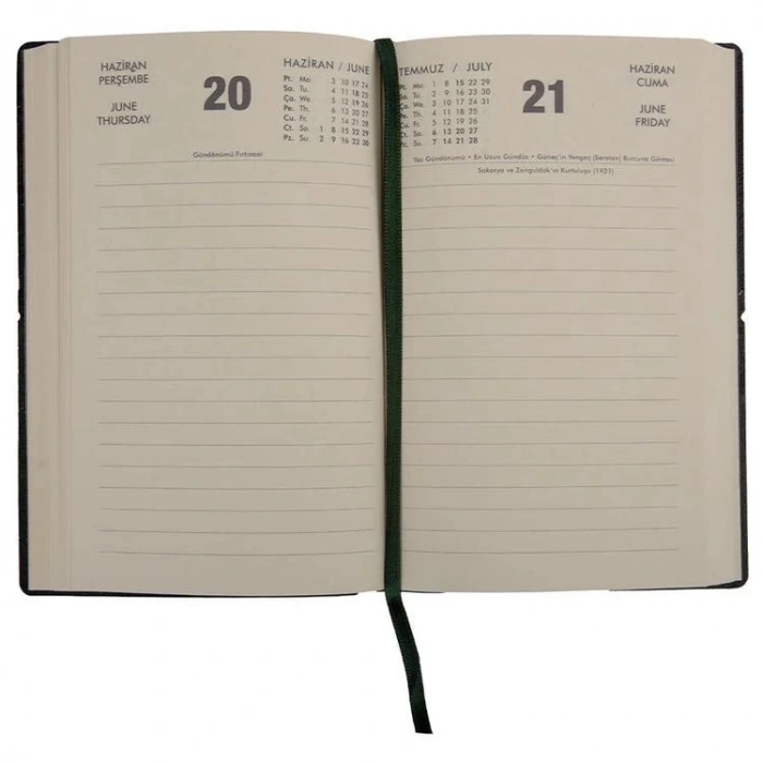 ECE 12X18 YENİ AKÇAY GÜNLÜK AJANDA KIRMIZI