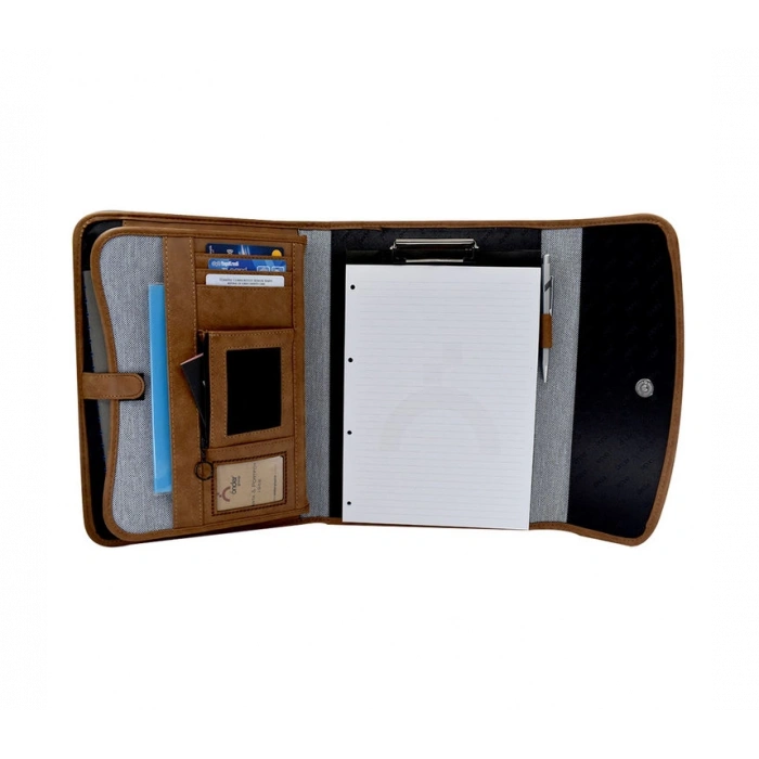 ÖNDER 803-04 EXCLUSIVE MOSKOVA MIKNATIS KAPAKLI EVRAK ÇANTASI AÇIK GRİ