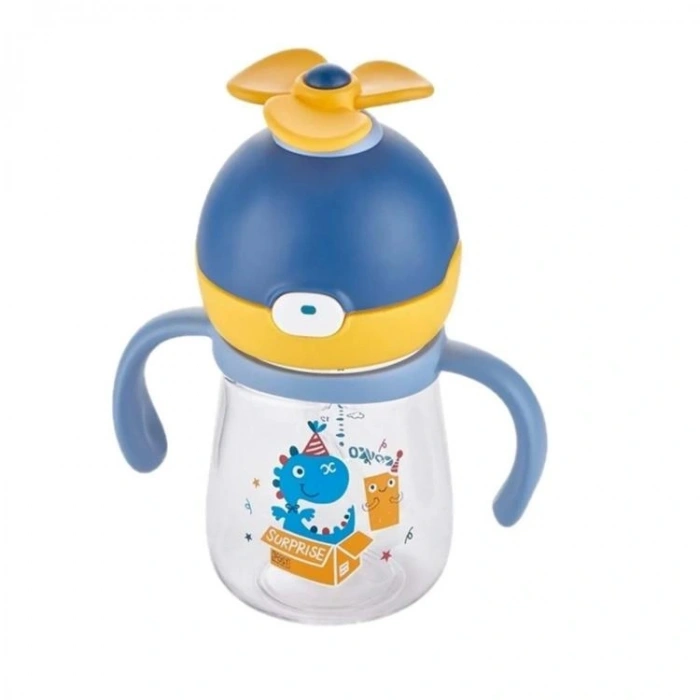 VAGONLIFE ROVCO PİPETLİ DÖNEBİLEN PERVANE BAŞLIKLI ÇOCUK  MATARASI B1060 220 ML 6 AY +