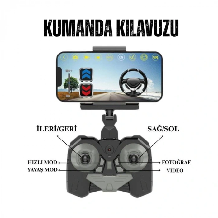 LİMON LH-C076 KUMANDALI RACING KAMERALI WIFI FOTOĞRAF-VIDEO ÇEKEN IŞIKLI ŞARJLI ARABA 6+