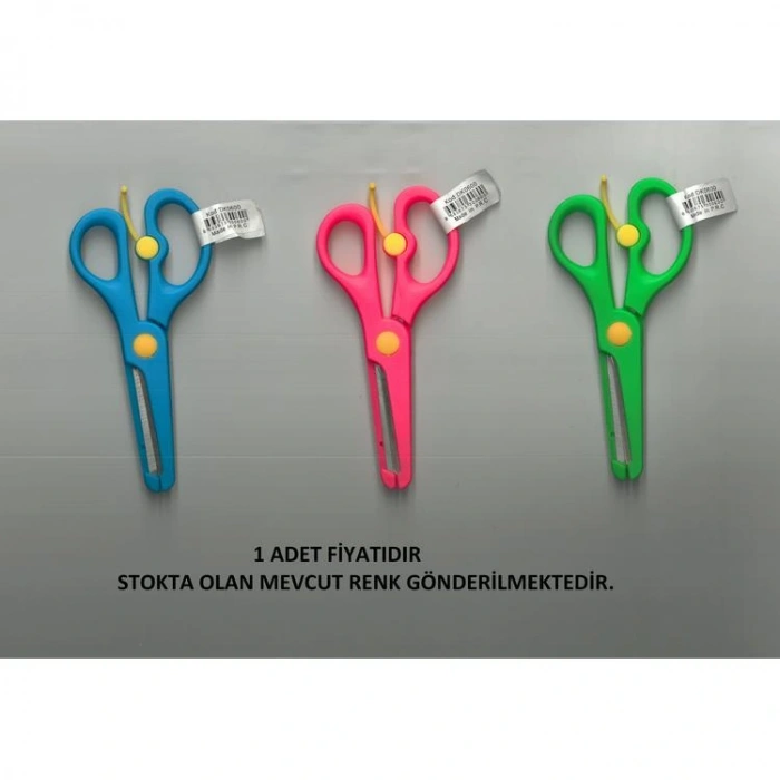 ZİZU DK0600 CETVELLİ YAYLI OKUL MAKASI - TEKLİ