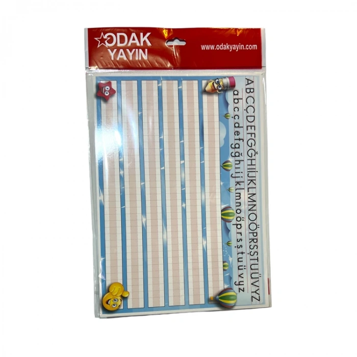 ODAK KALEMLİ A4 YAZI ÇALIŞMA KARTI