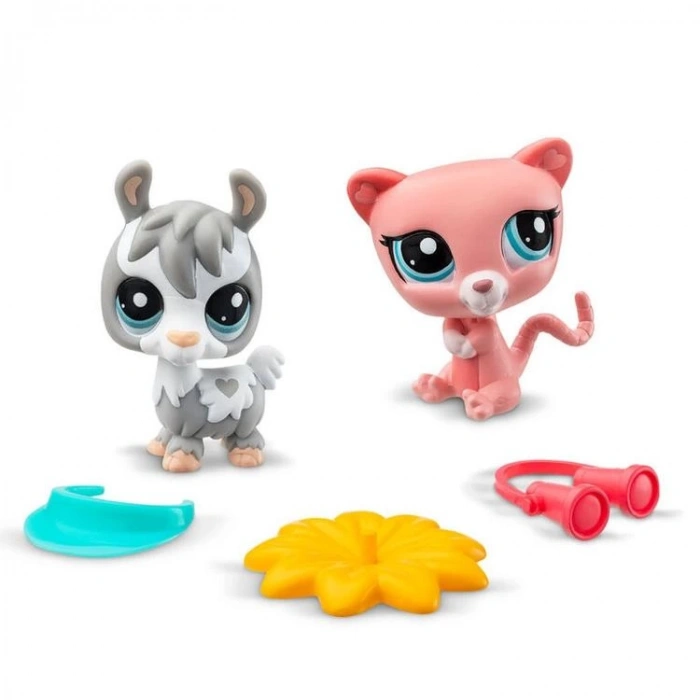 HASBRO 232ES 526 00509 LITTLES PET SHOP PET PAİRS  2Lİ SET LAMA VE FARE 4+