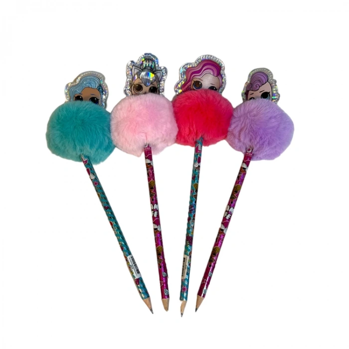 L.O.L PARLAK YÜZ FİGÜRLÜ PONPONLU KURŞUN KALEM 551567