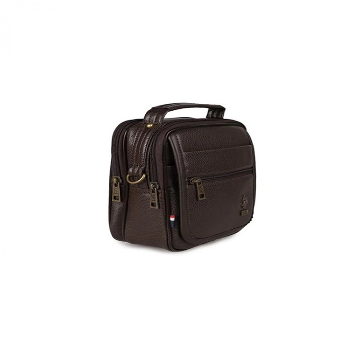 U.S POLO PLEVR8418 ERKEK EL VE OMUZ ÇANTASI KAHVERENGİ