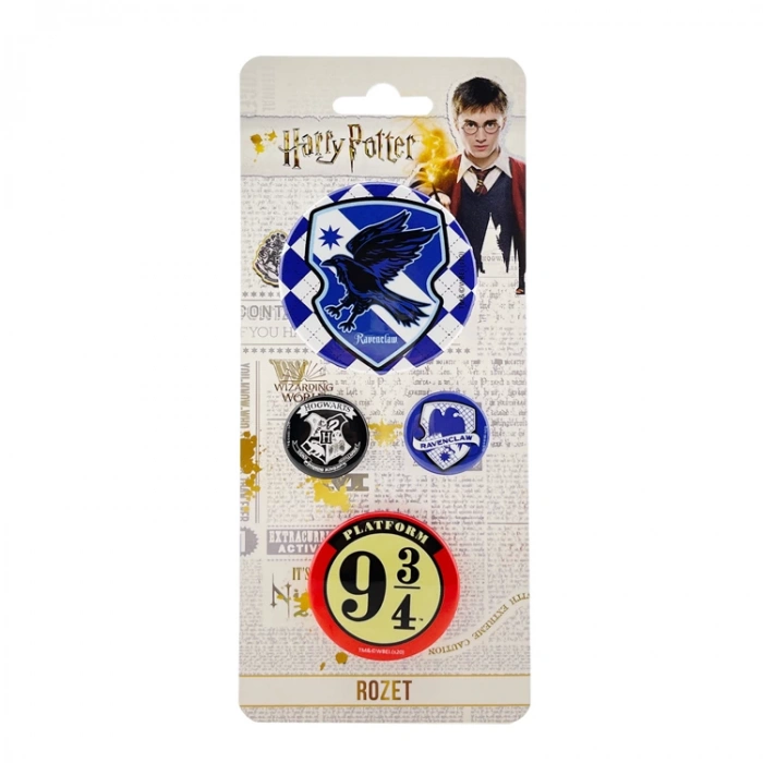 HARRY POTTER lLİSANSLI KARIŞIK BOY ROZET 4LÜ