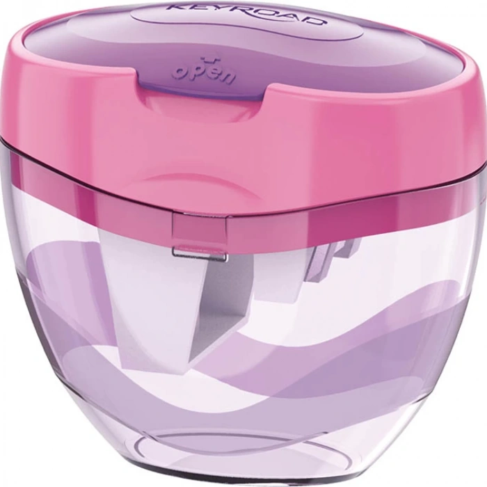 KEYROAD KR972414 PASTEL TR3.- ÜÇ GÖZLÜ HAZNELİ KAPAKLI KALEMTRAŞ