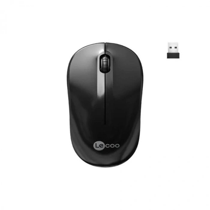 LENOVO LECOO WS206 1200 DPI 3 TUŞLU KABLOSUZ OPTİK MOUSE SİYAH